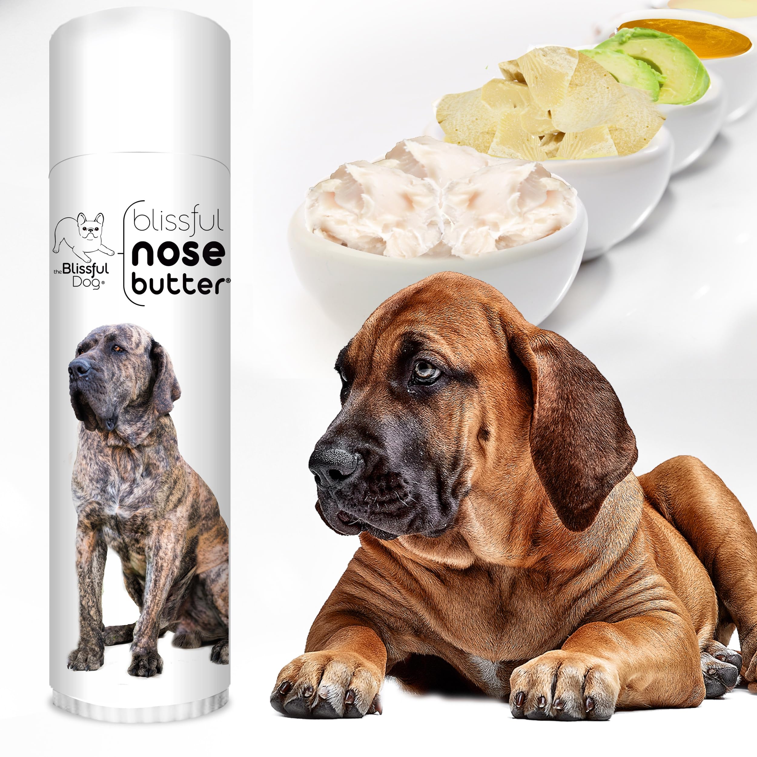 The Blissful Dog Fila Brasilerio Unscented Nose Butter - Dog Nose Butter, 4 Ounce,0.50 Ounce